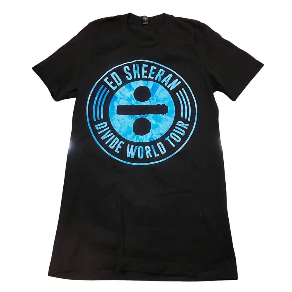 Ed Sheeran‎ Divide Tour Concert Tee Women Small Black World Tour Band Shirt